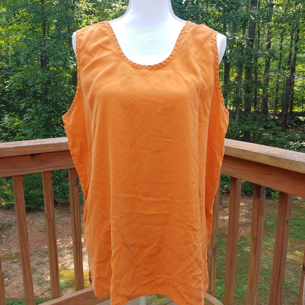 Avenue 100% silk tank